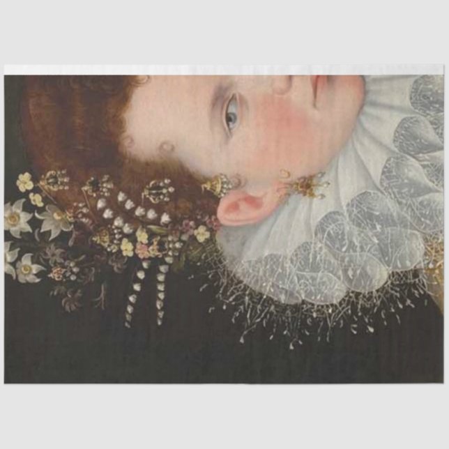 De Seda O Papel Decoupage da Rainha (Frente )