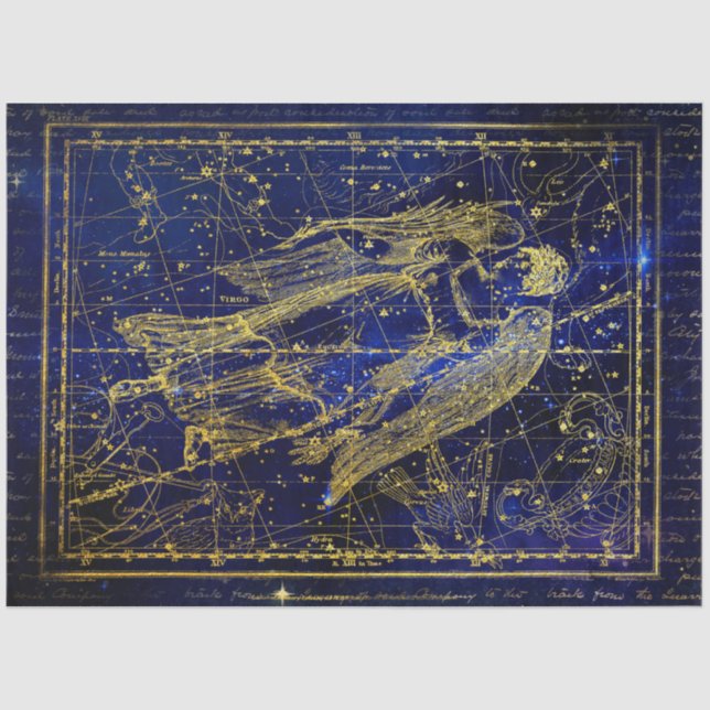 De Seda o papel dos tecidos da constelação virgem (Frente )