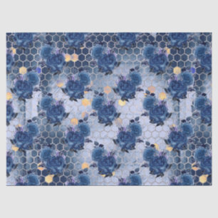 De Seda O Papel Tecido do Design 17 Blue Bee Series