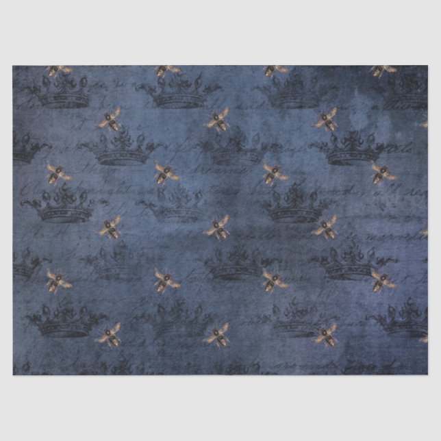 De Seda O Papel Tecido Série Blue Bee Design 5 (Frente )