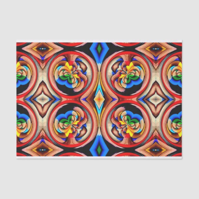 De Seda O Rainbow gira o papel tecidular do Abstrato (Frente )