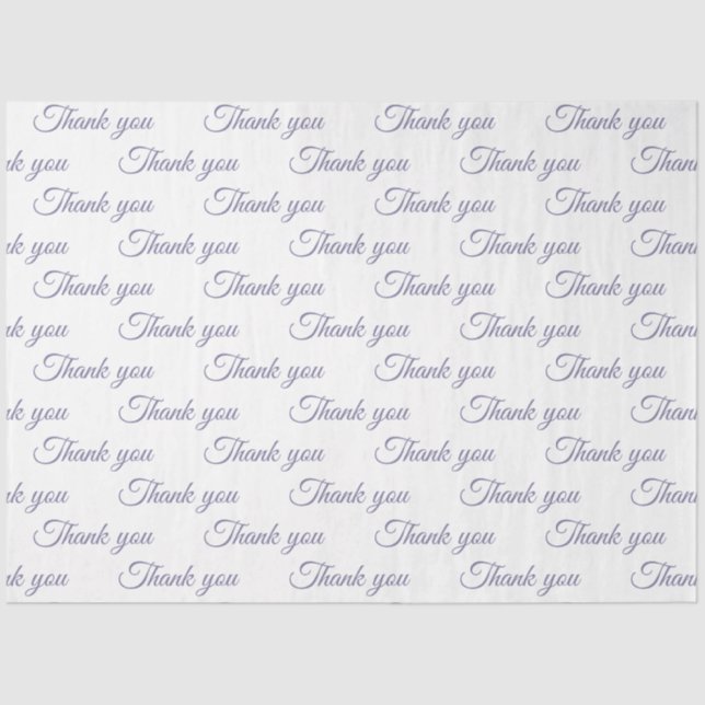 De Seda Obrigado Papel embrulhado (Frente )