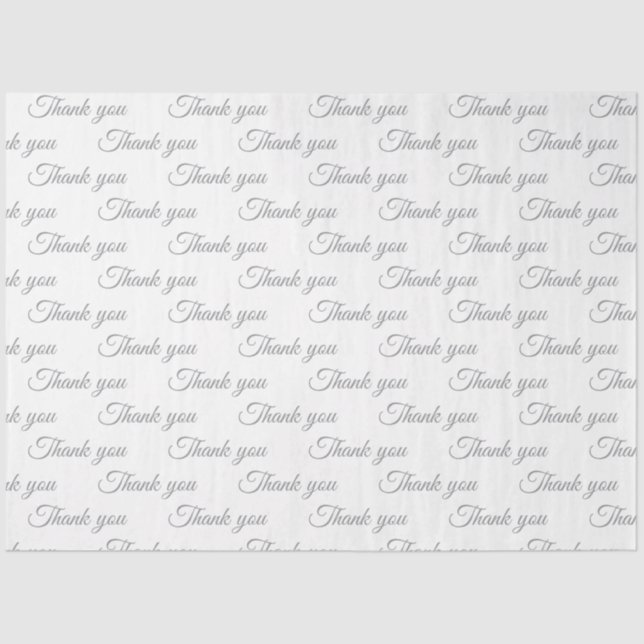 De Seda Obrigado Papel embrulhado (Frente )