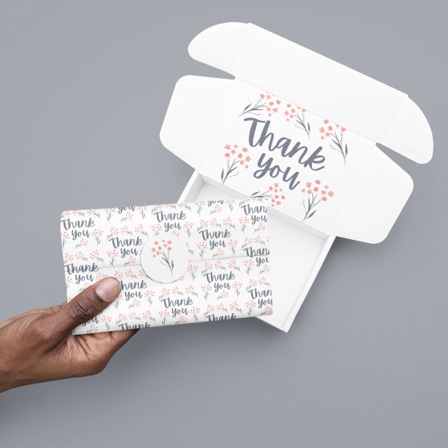 De Seda Obrigado Papel Tecidual (Show your gratitude with this lovely thank you tissue paper! )
