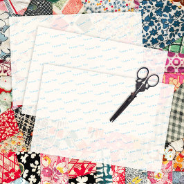 De Seda Obrigado Texto Papel Tecido Comercial Ecru