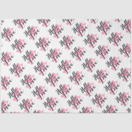 De Seda Olá, Meu Amor com Papel Tecido Coração