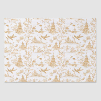 De Seda Ouro Modelos Chinoiserie Tiuuse Papel