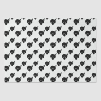 De Seda papel a preto e branco