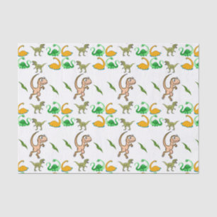 De Seda Papel absorvente Dinossauro