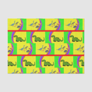 De Seda Papel absorvente Dinossauro