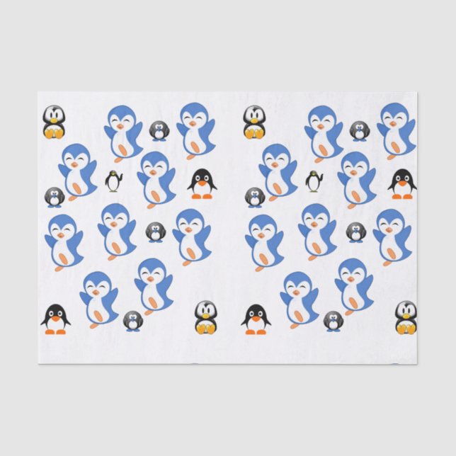 De Seda Papel absorvente pinguim (Frente )