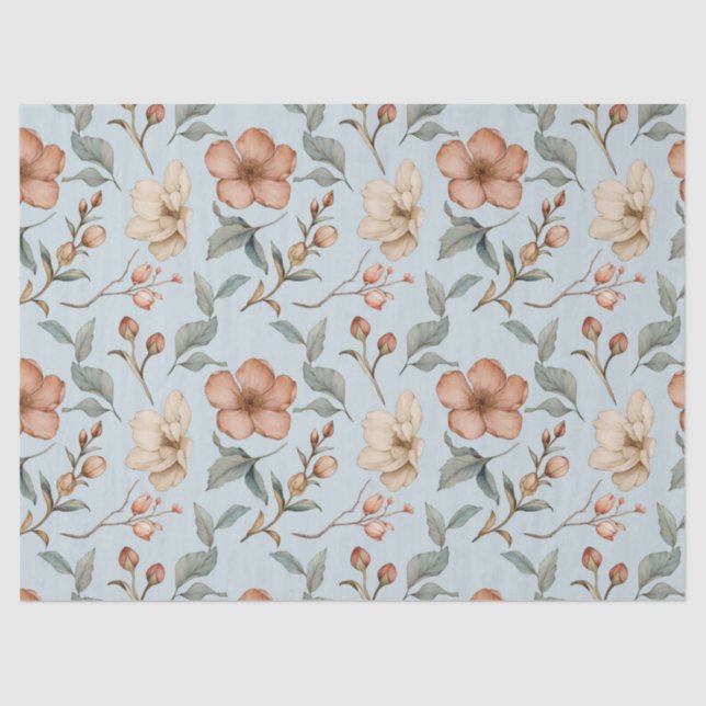 De Seda Papel bonito no Rosa do chá (Frente )