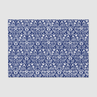 De Seda Papel branco e branco, William Morris DESIGN