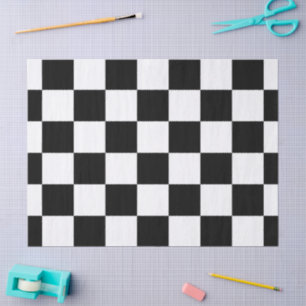 De Seda Papel branco e preto verificado