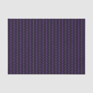 De Seda Papel Chevron - Roxo em Preto