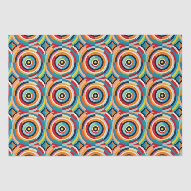 De Seda Papel Colorido para Tecidos Circulares (Frente )