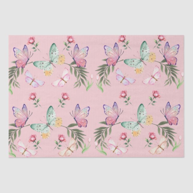 De Seda Papel cor-de-rosa (Frente )