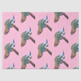 De Seda Papel cor-de-rosa Design 9 da série Peacock