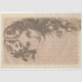 De Seda Papel Decouapge do Esboço