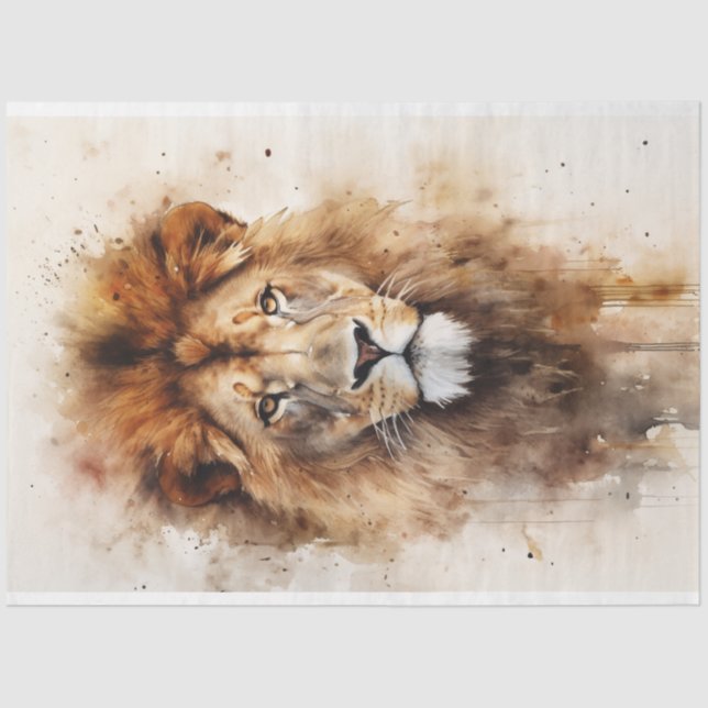 De Seda Papel Decoupage - A aparência do rei (Frente )