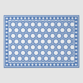 De Seda Papel Decoupage Azul Brilhante Moderno com Revesti