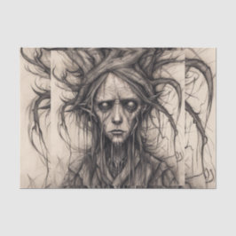 De Seda Papel Decoupage do Homem-Madeira