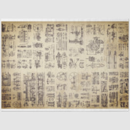 De Seda Papel Decoupage Mecânico a Vapor