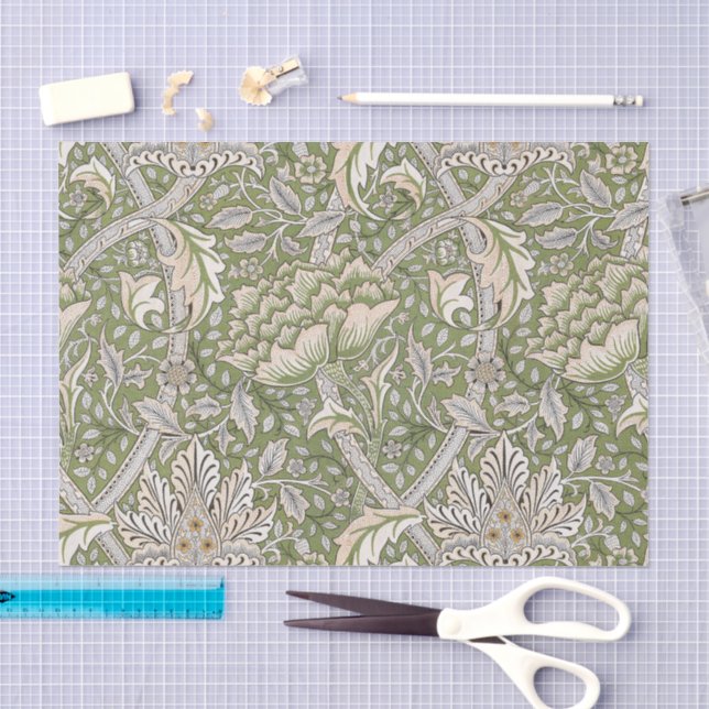 De Seda Papel Decoupage William Morris Windrush (Arte )