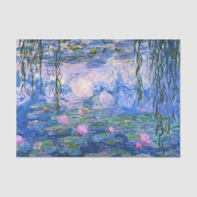De Seda Papel dos lírios (Claude Monet) (Frente )