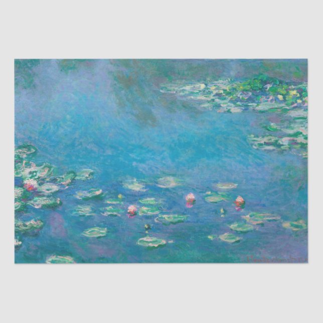 DE SEDA PAPEL DOS TECIDOS: CLAUDE MONET : ÁGUAS (Frente )