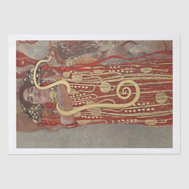 DE SEDA PAPEL DOS TECIDOS: GUSTAV KLIMT : HIGIAIA: 1907 (Frente )
