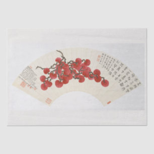 DE SEDA PAPEL DOS TECIDOS: PINTURA CHINESA: LYCHÉES