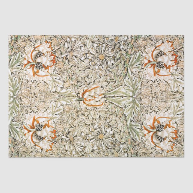 DE SEDA PAPEL DOS TECIDOS: WILLIAM MORRIS : HONEYSUCKLE :  (Frente )