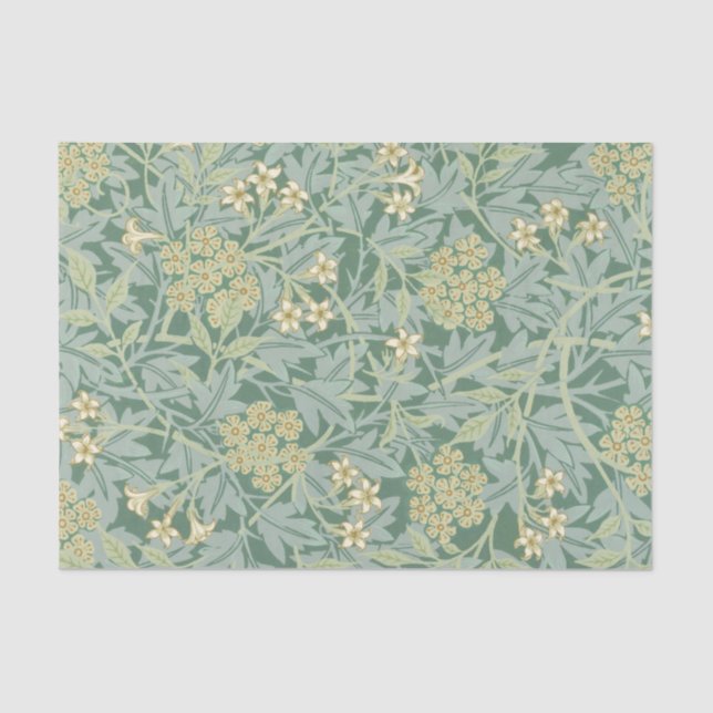 DE SEDA PAPEL DOS TECIDOS: WILLIAM MORRIS : JASMINE 1896 (Frente )