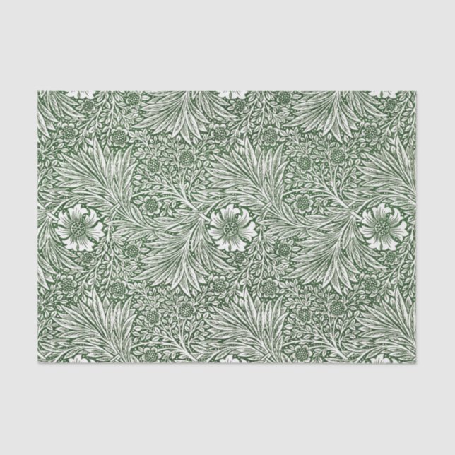 DE SEDA PAPEL DOS TECIDOS: WILLIAM MORRIS : MARGENS EM VER (Frente )