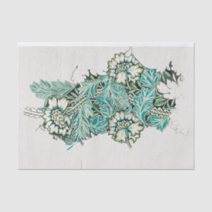DE SEDA PAPEL DOS TECIDOS: WILLIAM MORRIS: TULIPS