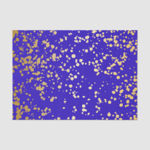 De Seda Papel Dourado brilhante azul-legante