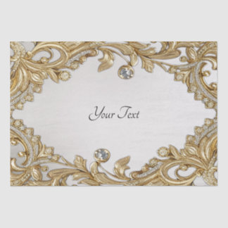 De Seda Papel Dourado decorativo