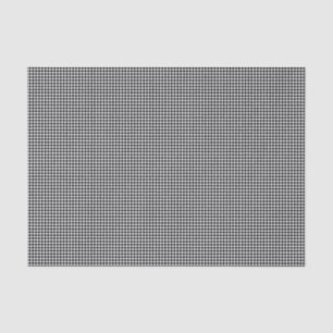 De Seda PAPEL Gingham, TISSUE PRETO-branco