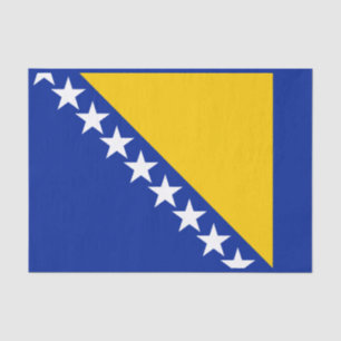 De Seda Papel Higiênico com Bandeira Patriótica da Bósnia