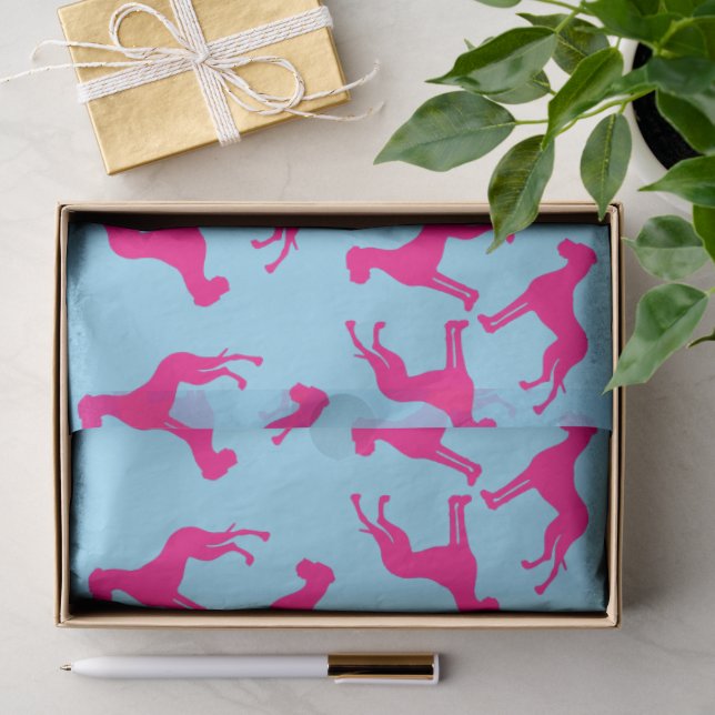 De Seda Papel Higiênico Com Grandes Danes (Presente)