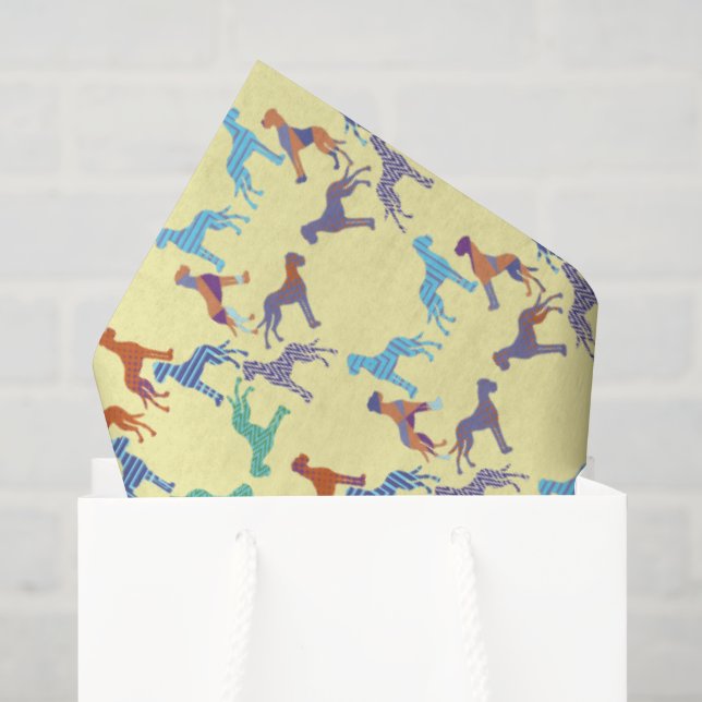De Seda Papel Higiênico Com Grandes Danes (Sacola de presentes)
