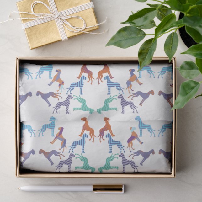 De Seda Papel Higiênico Com Grandes Dinamarqueses (Presente)