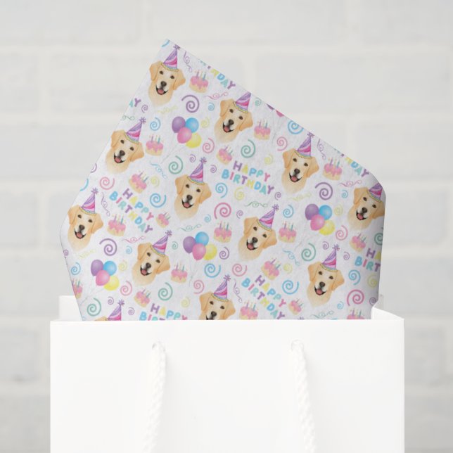 De Seda Papel Higiênico Labrador Retriever (Sacola de presentes)