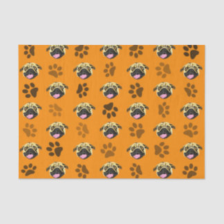 De Seda Papel Higiênico Laranja Pugs And Paws