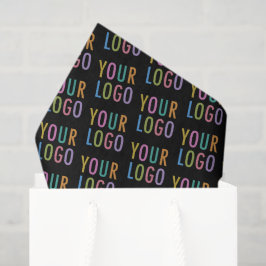 De Seda Papel Higiênico Personalizado Preto Logotipo da Em