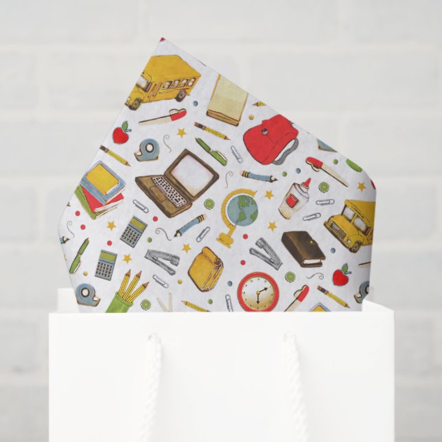 De Seda Papel Higiênico Professor Escola (Sacola de presentes)