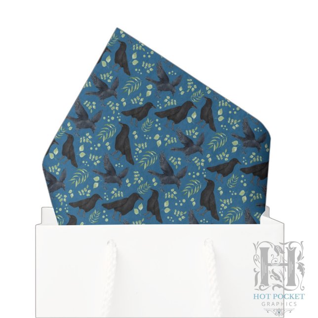 De Seda Papel Higiênico Raven Azul (Criador carregado)