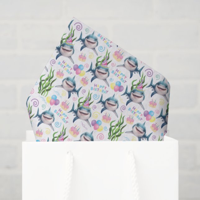 De Seda Papel Higiênico Shark (Sacola de presentes)