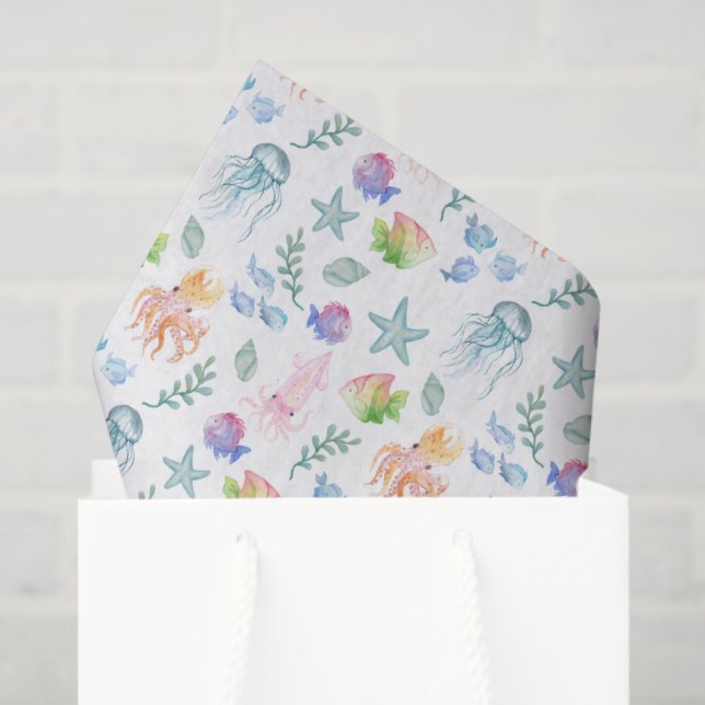 De Seda Papel Higiênico Sob o Mar (Sacola de presentes)